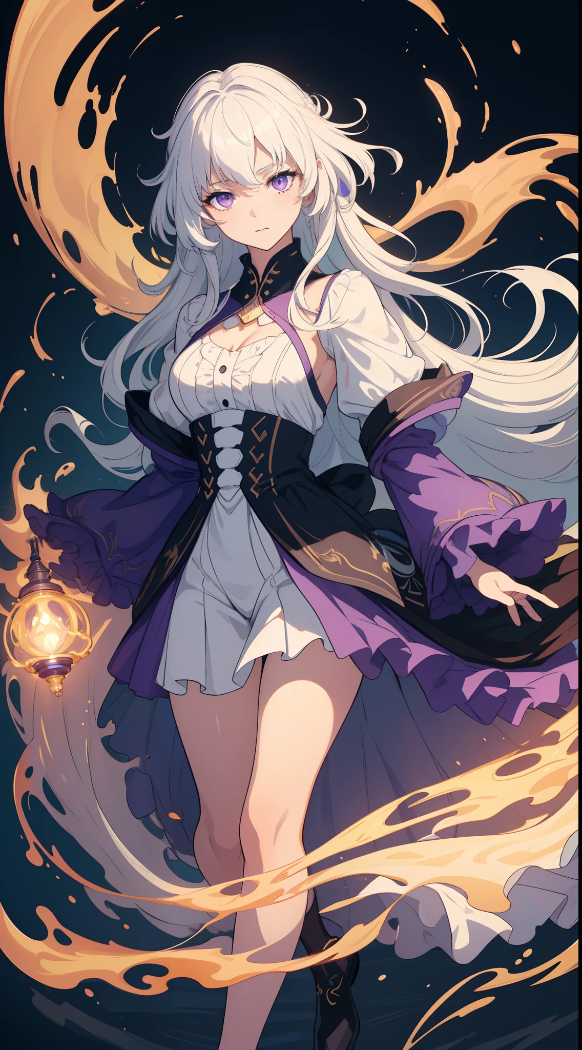 (masterpiece:1.2, best quality), (finely detailed beautiful eyes: 1.2), (extremely detailed CG unity 8k wallpaper, masterpiece, best quality, ultra-detailed, best shadow), (detailed background), (beautiful detailed face, beautiful detailed eyes), High contrast, (best illumination, an extremely delicate and beautiful),1girl,((colourful paint splashes on transparent background, dulux,)), dynamic angle,beautiful detailed glow,full body, cowboy shot, white hair, purple eyes,
