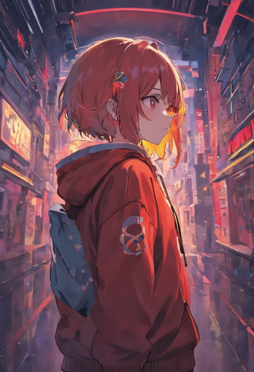 Long seventy-three and red-eyed boy in hoodie, anime moe art style, detailed anime character art, High quality anime art style, Cyberpunk anime boy in a hoodie, Official Character Art, digital anime illustration, anime character art, anime style illustration, anime style character, Devil Anime Boy, anime style portrait, clean detailed anime style, Stylized anime, anime style artwork