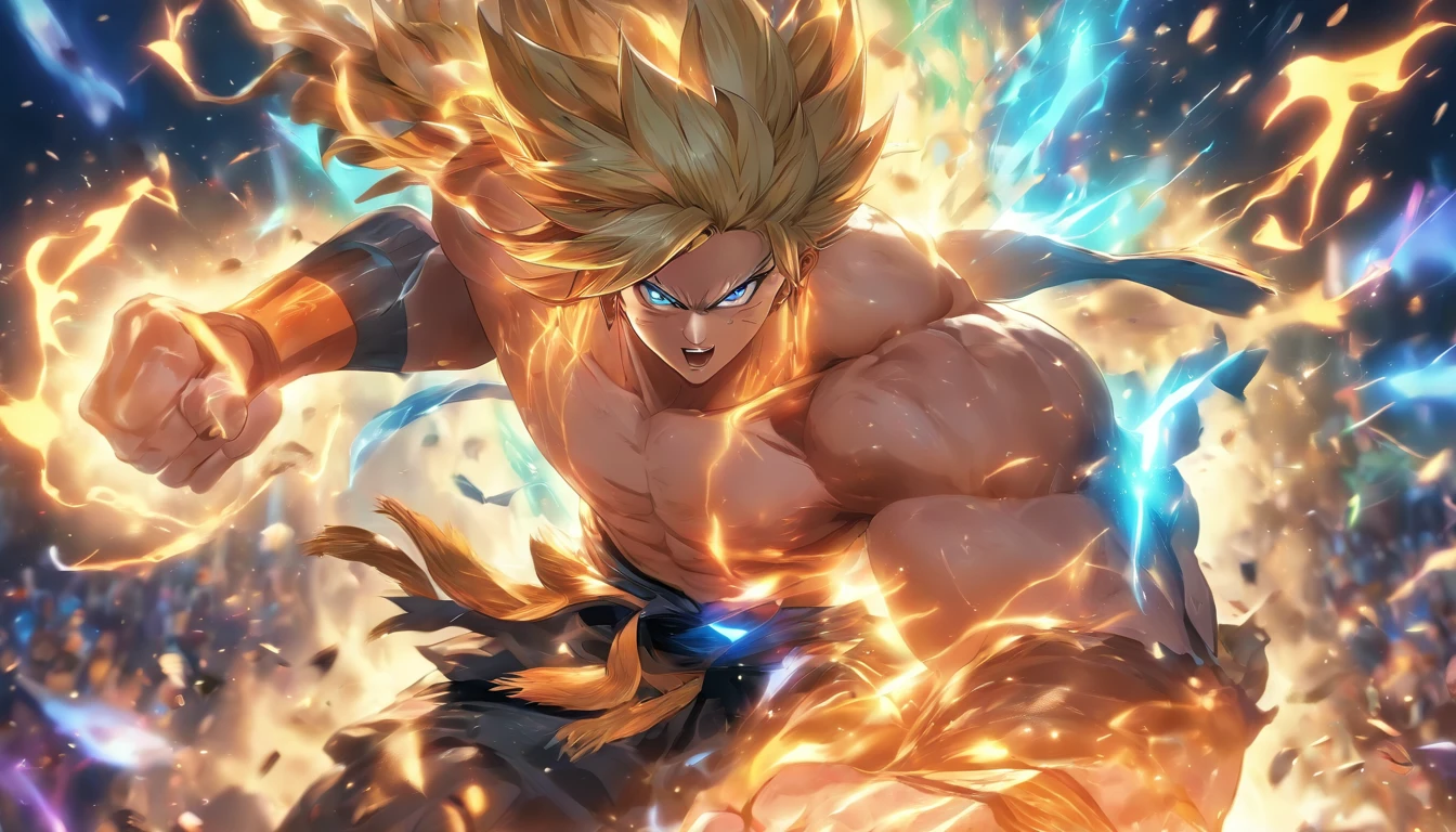Sett, Hard Punches, Meta Human Muscle, Blow of the Night, Invincible Master, Resilient Man, League Of Legends, Fantastic, Epic, 3D, HD, 8k, HDR, Anime Reallity, Anime Detailed, Anime Style, Super Detailed, High Detailed. Final Detailed.