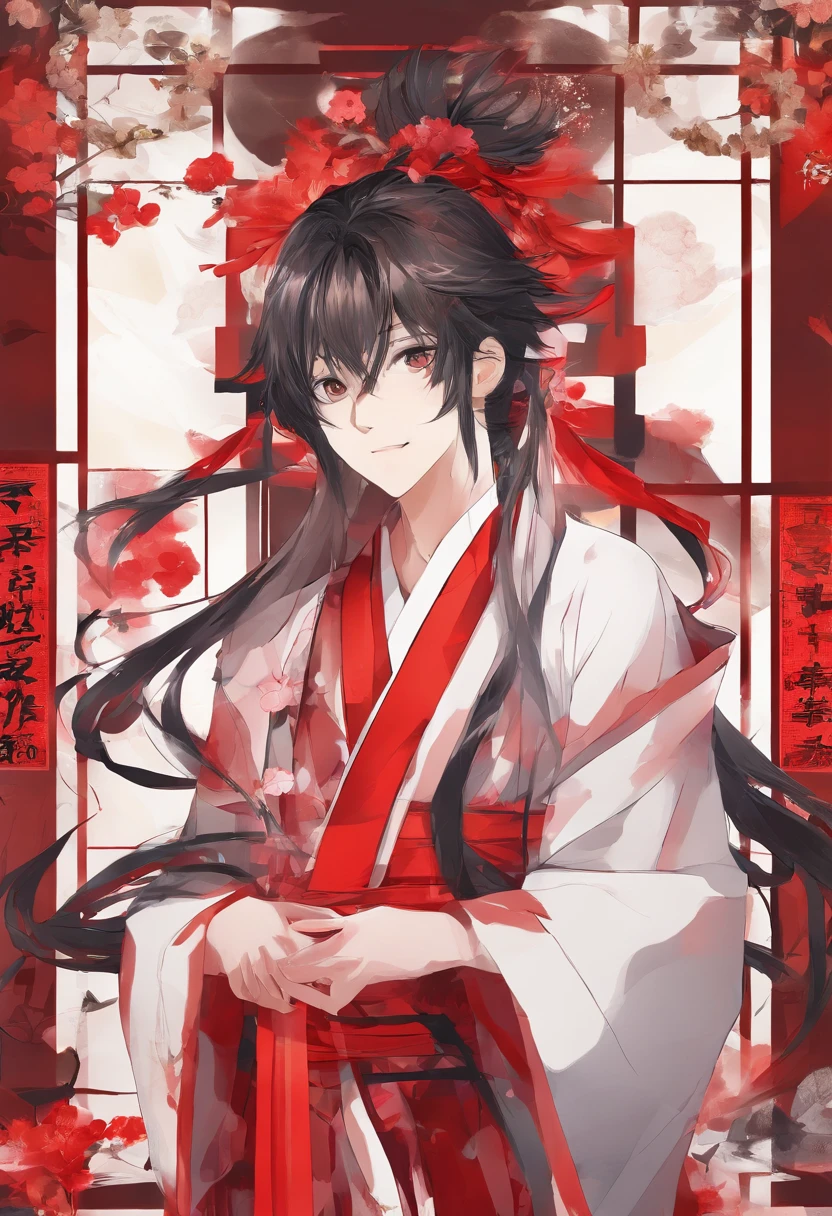 Libido boy，quadratic element，Big red robe，Actors，Stained with blood，frenzied，Danjiao，Chinese drama，theater，Evil
