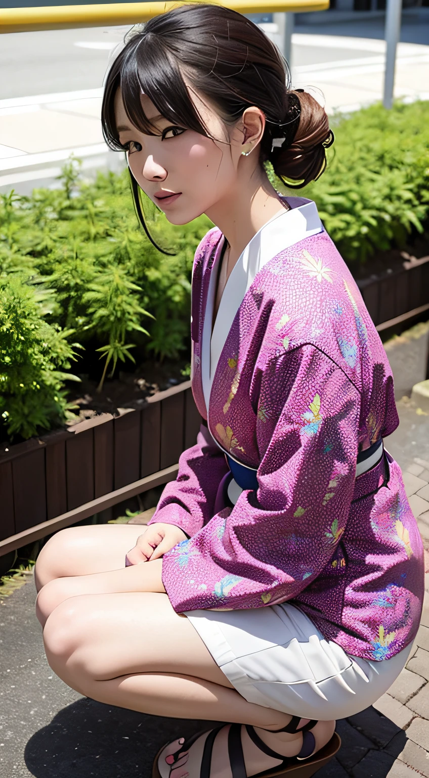 Japan Women、Summer fashion with cannabis print、