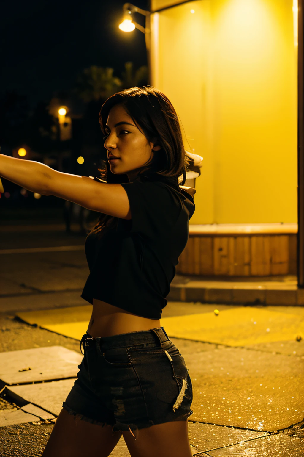 Throwing lemons at night