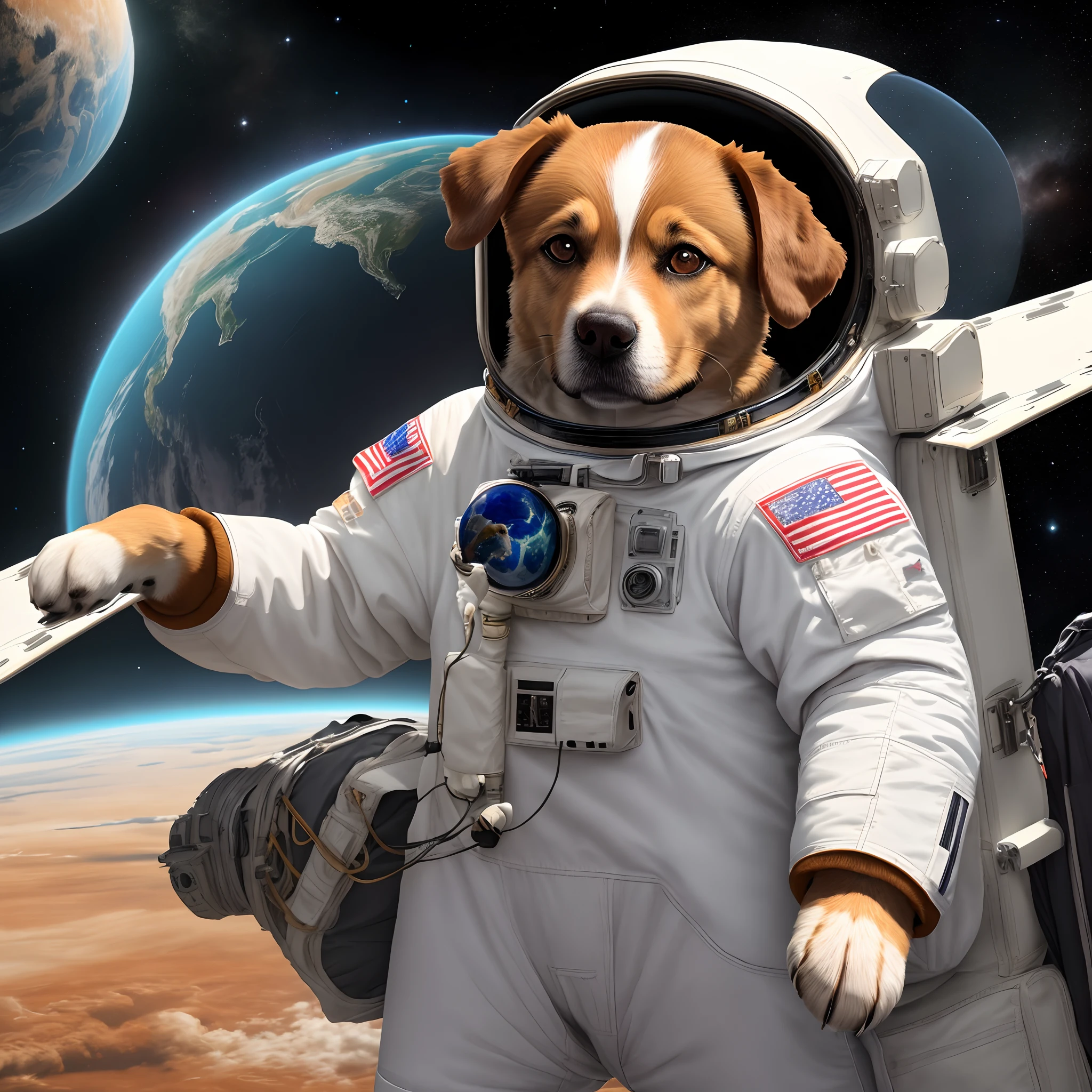 Dog a astronaut
