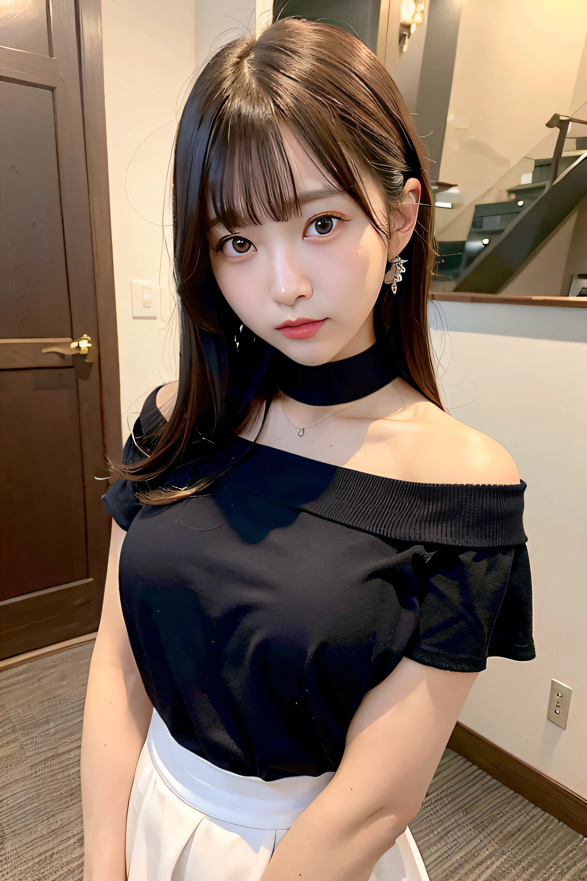 High level image quality、choker、gal、perfect image quality、nice、highest quality、gal、8K、highest quality