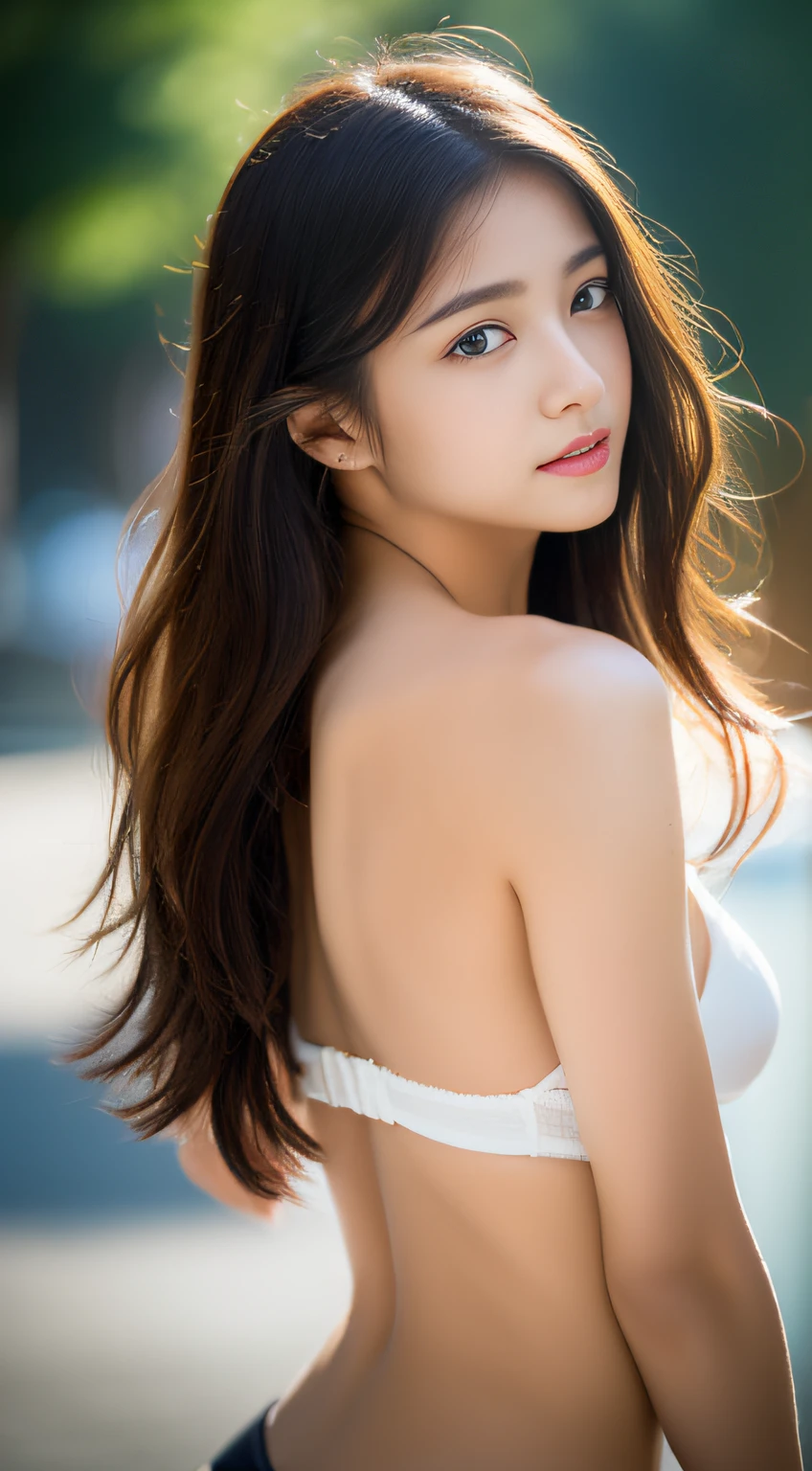 (((32k,high detal,high-detail、masterpiece,Attention to detail,full body Esbian,独奏))),Raw photo & realistic atmosphere,beautiful dark blue eyes,Detailed mouth,Glossy lips,Detailed eyebrows,Eyes drawn in detail with soft white skin that shines in every detail、azure eyes,Very beautiful eyes,Detailed lips、Very beautiful face,Very well-formed face、Lifelike face,shiny beautiful lips, Realistic Young Gravure Idol, Very Beautiful , , Young Sensual Gravure Idol, Young Gravure Idol, Very beautiful and cute 18 year old girl,the whole body is wet,dripped out,with a flushed face,Incredibly beautiful 18-year-old girl,Brown shiny hair,Hair is wet,Dripping water,dripping,(Camera gaze,Fishing eyes,even,Pitch black room:1.7),(Colossal tits,well-shaped breasts,Growing body, I'm anxious and about to cry,Moist eyes,sexy facial expression,:1.5),(piercings,a necklace,Turned,Backshots,Glaring while looking back,Black G Strings,Showing off a black G-string,Show off your beautiful ass,Sensual room,Erotic ass,:1.9)