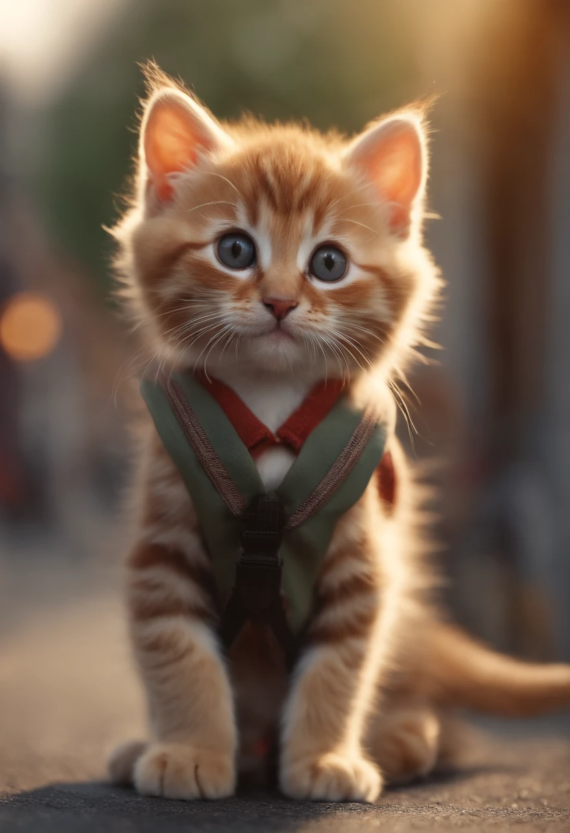 I have two little kittens, a cute little cat, cute kittens, Cutest, Incredibly cute, Adorable and cute, And cute and lovely. They are walking down the street with backpacks, Walking together, commute, Proudly walk down the street, And the cat is walking. They are cute in the style of 🍂 and 🍁, Adorable and cute, Cute and adorable, oh, nice and cute. They are known as real-life Tom and Jerry.