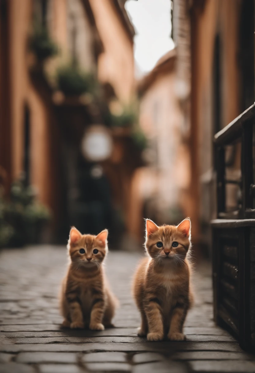 I have two little kittens, a cute little cat, cute kittens, Cutest, Incredibly cute, Adorable and cute, And cute and lovely. They are walking down the street with backpacks, Walking together, commute, Proudly walk down the street, And the cat is walking. They are cute in the style of 🍂 and 🍁, Adorable and cute, Cute and adorable, oh, nice and cute. They are known as real-life Tom and Jerry.