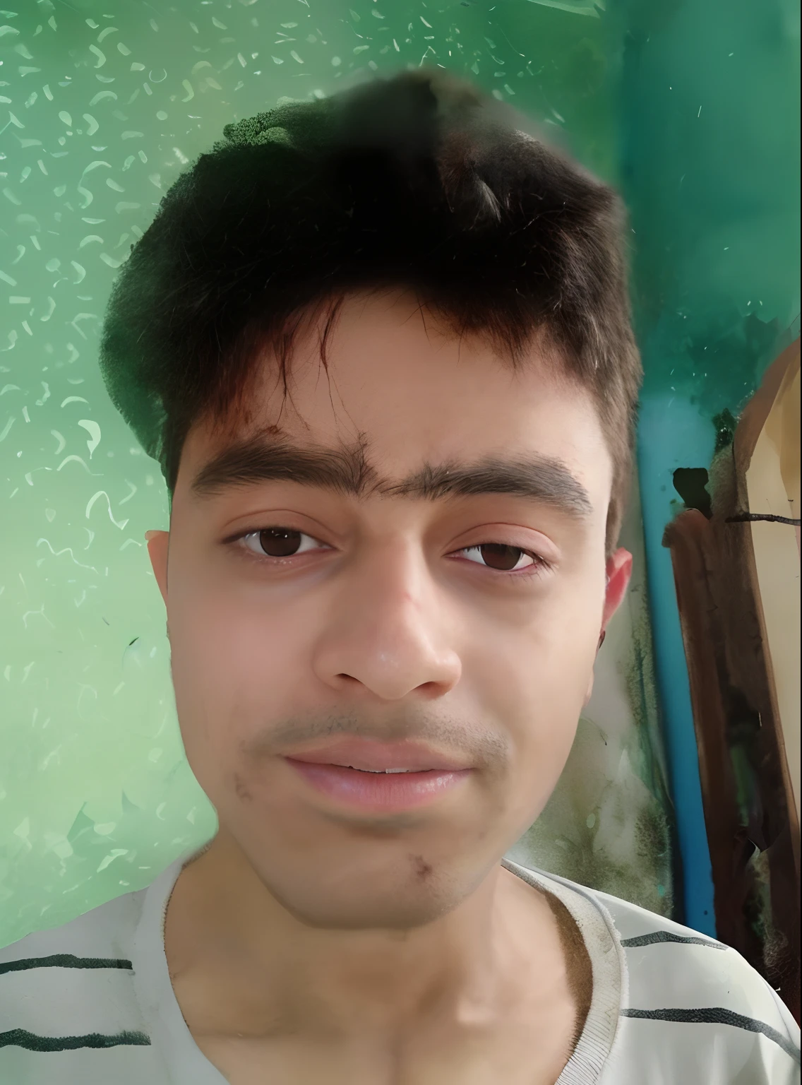 Spiderman without mask with deadly eyes bleeding from mouth