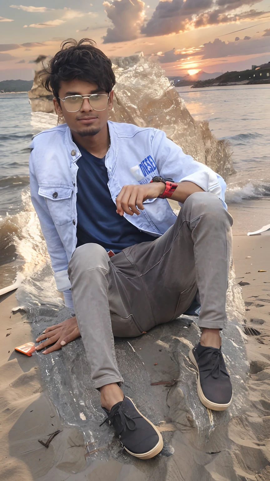 Change background sunset hayper realstick