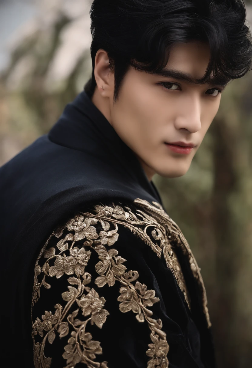 very detail eyes,Very delicate face,Best quality at best,超詳細(フォトリアリスティック),Beautiful black eyes,Very attractive man,asian man,Being spanked,Bare buttocks,black color hair,Adult Male