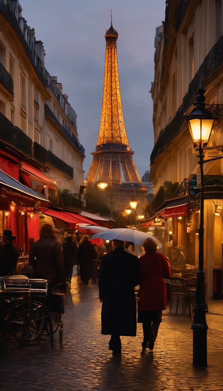 17th Parisians in the street