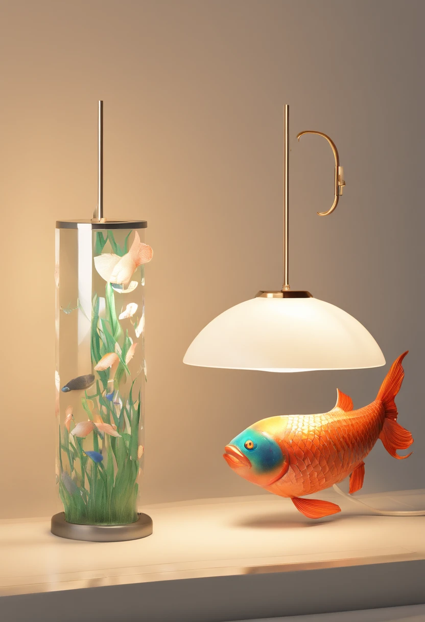 Yin and Yang fish series lamps