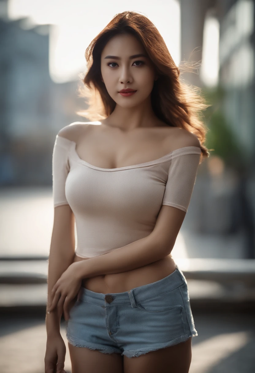 big breasts、After work、The upper part of the body、Young woman