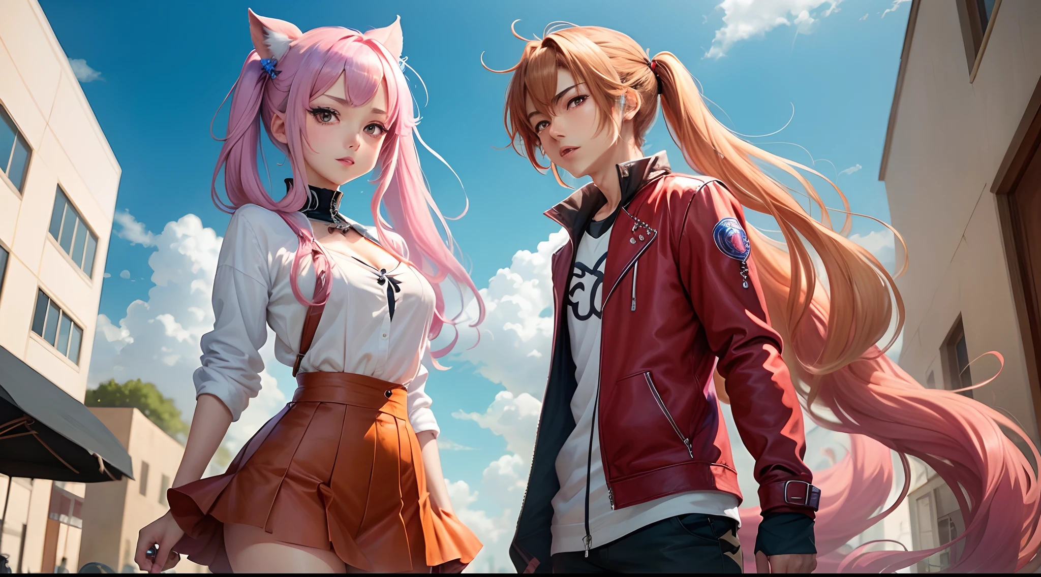 Twin-tailed anime characters