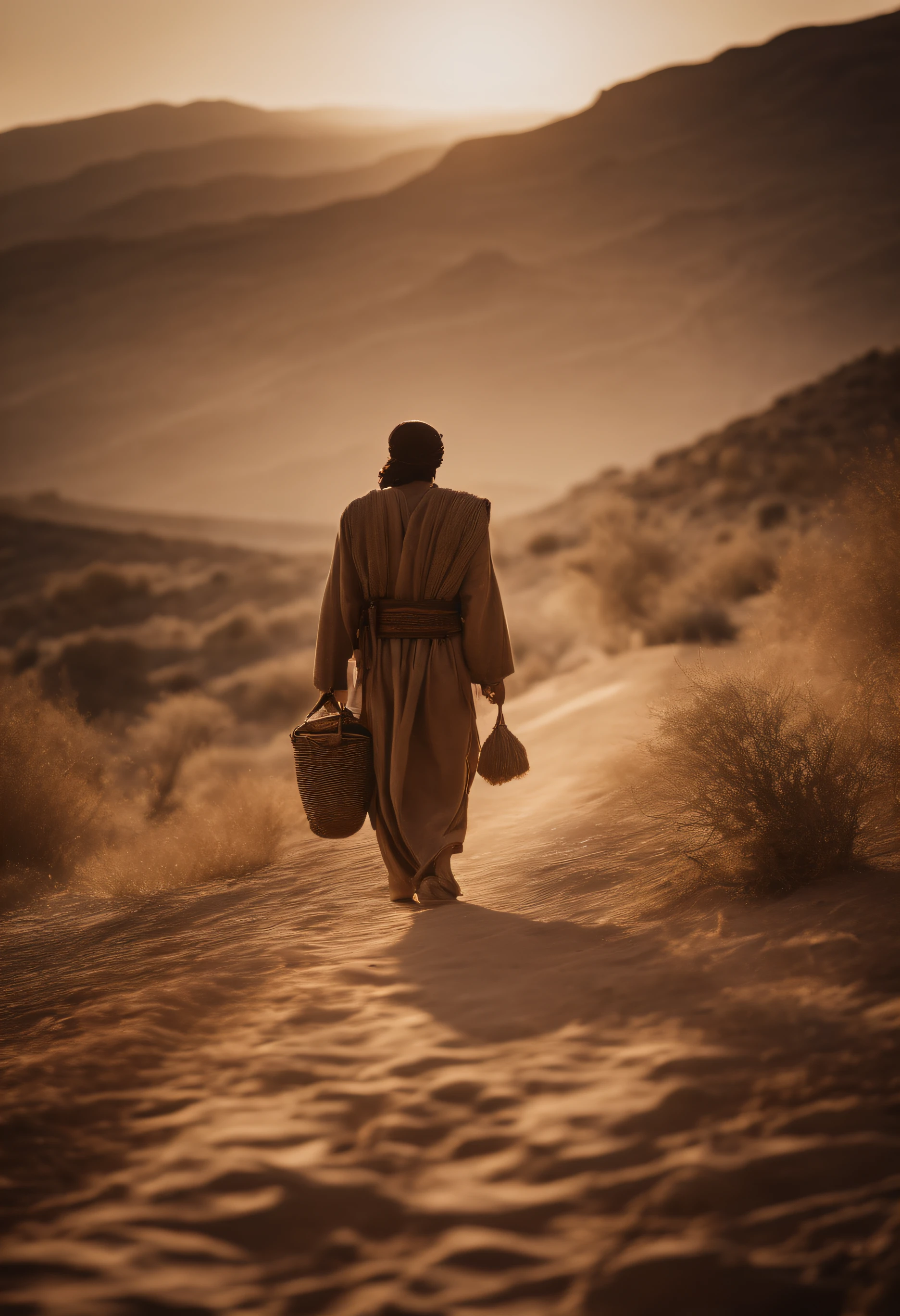 Samaritan traveling on his way to Jericho