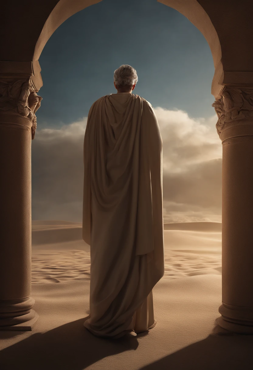 an ultra-realistic portrait of senic stoic philosopher, perfect composition, beautiful intricately detailed and detailed octane rendering, trending in artstation, 8k art photography, photorealistic concept art, smooth natural volumetric cinematic perfect light, chiaroscuro, award-winning photography, artwork raw, oil on canvas, en suite, perfect composition, beautiful intricately detailed and detailed octane rendering, trending in artstation, 8k art photography, photorealistic concept art, smooth natural volumetric cinematic perfect light, chiaroscuro, award-winning photography, artwork -prima, oil on canvas, raphael, caravaggio, Greg Rutkowski, Beeple, Beksinski, Giger