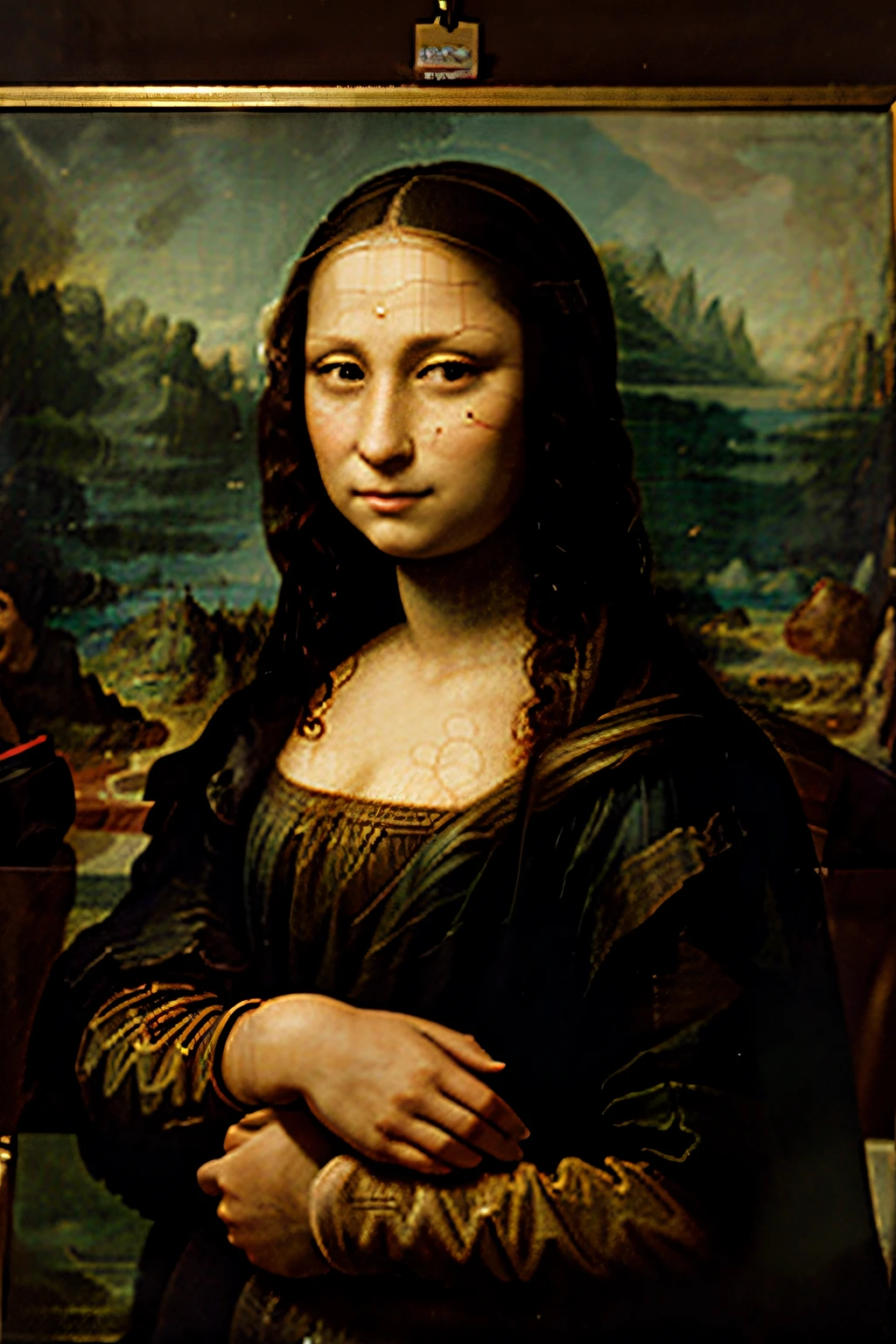 (Mona Lisa:0.9), (downblouse:1.5) <lora:RealDownblouse15_v1.0.0:1.2>