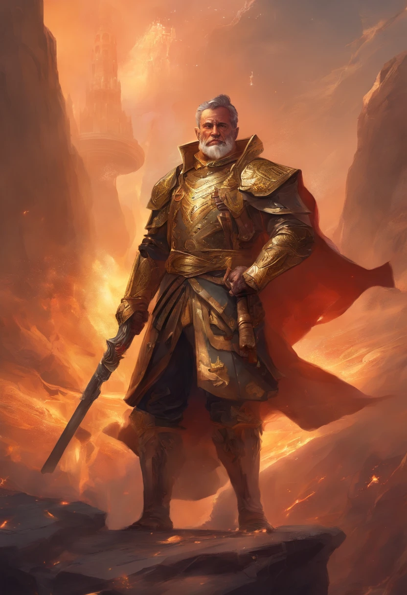 angry army general with cigar in mouth scars on face