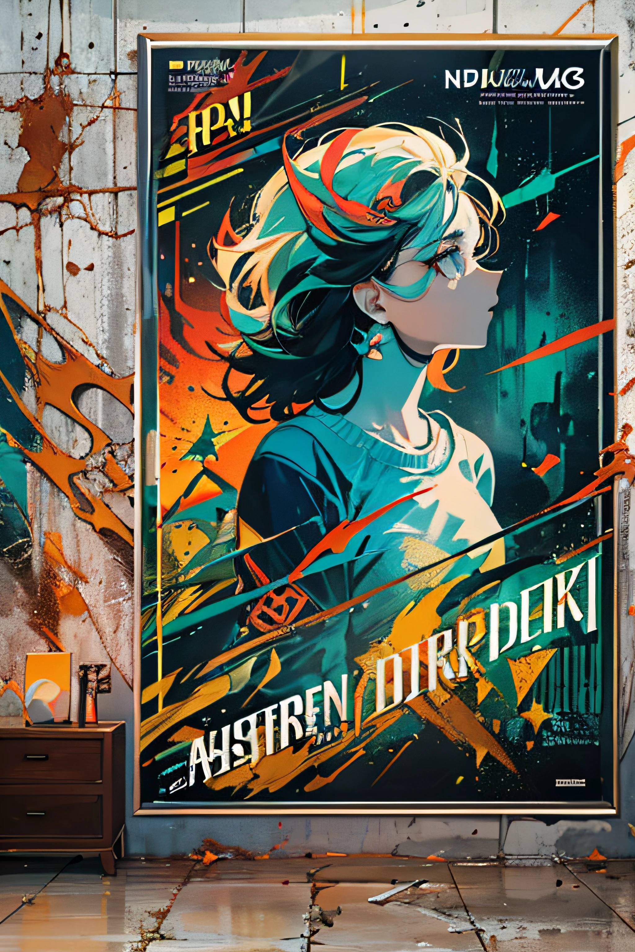 (((dramatic))), (((gritty))), (((intense)))), ocean, galaxy, The movie poster features \(Masterpiece, Best Quality), 8k Wallpaper, highly detailed, poster, vintage, 1960s, Bauhaus, cinematic movie poster, shapes, lines, abstract, propaganda, mid century modern, movie poster, The color palette is dominated by dark colors, dotted with bright colors, giving the poster a dynamic and visual impact, (magazine:1.3), (cover-style:1.3), fashionable, vibrant, outfit, posing, front, colorful, dynamic, background, element, confident, expressive, holding, statement, attachment, majestic, coiled, around, touch, scene, cover, bold, eye-catching, fashion, catchy, bigger, eye-catching, modern, trendy, focused, stylish, no text