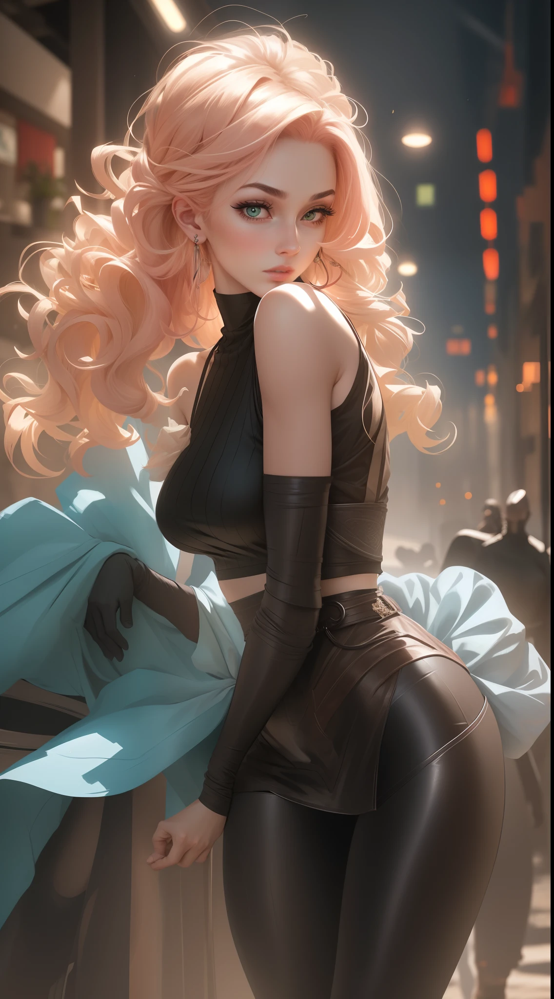 S beautiful queen,is depicted as a young girl with vibrant, emerald green eyes, fair skin, and long, pink hair. Her hair is typically worn in a short bob-style haircut,complemented by a forehead protector that she wears on her forehead, she is known for her petite and slender frame, which she often dresses in a simple, yet practical attire. She typically wears a red short-sleeved shirt, matching shorts, and black gloves. Her outfit is completed with black stockings and shinobi sandals. In terms of her facial features, Shr has a well-defined, oval-shaped face. She possesses a small button nose, rosy cheeks, and a pair of thin, arched eyebrows. Her eyes are one of her most striking features, shimmering with a vivid shade of green that adds a touch of liveliness to her appearance. Her lips are soft and pink, often curled into a determined expression, showcasing her strong will and determination. Her overall appearance exudes a youthful energy and a sense of femininity, which is further accentuated by her prominent eyelashes and slender fingers. Although her appearance may give off a delicate impression, She is a formidable ninja and proves time and again that she possesses great strength and skill.