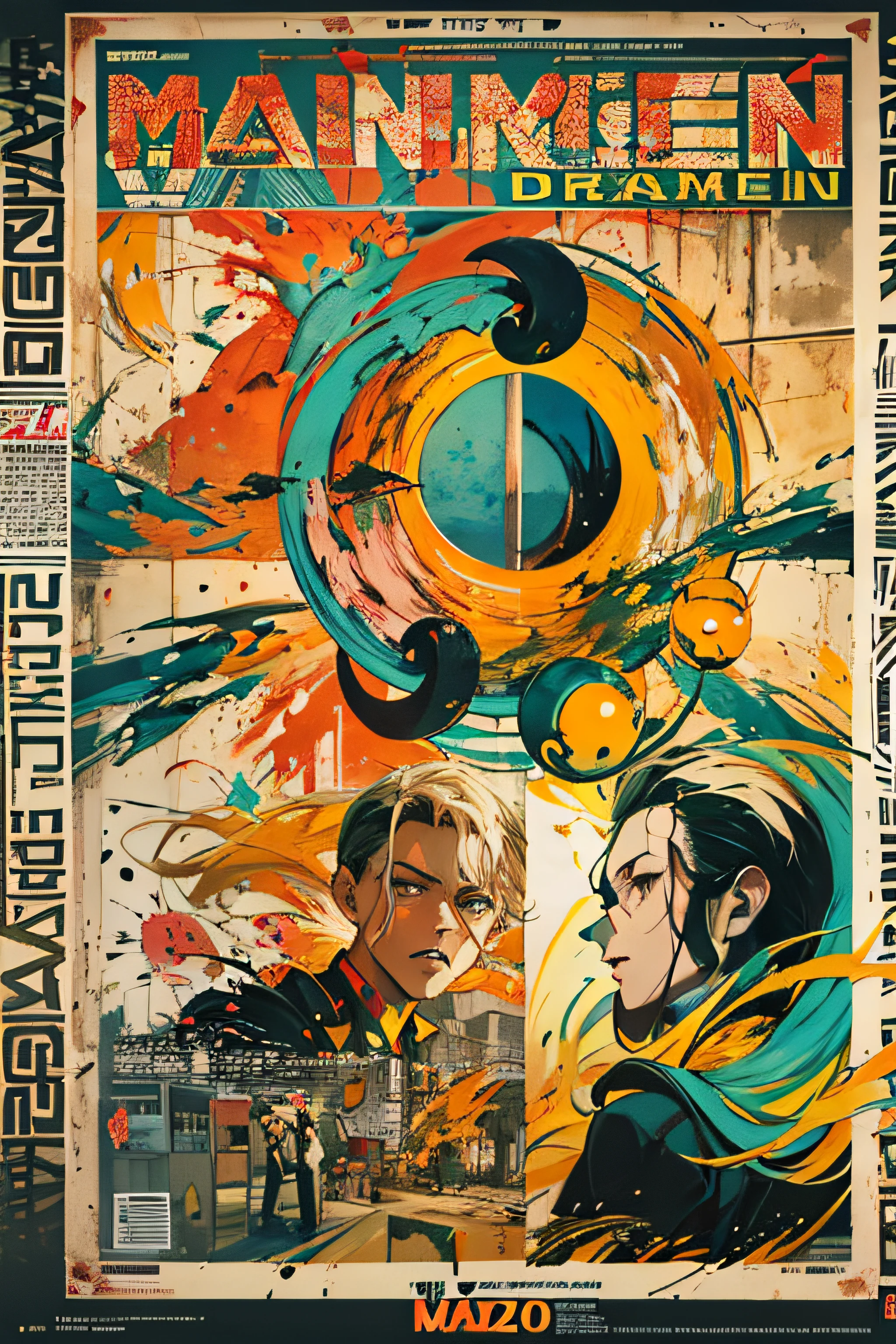 (((dramatic))), (((gritty))), (((intense)))), ocean, wet hunt, The movie poster features \(Masterpiece, Best Quality), 8k Wallpaper, highly detailed, poster, vintage, 1960s, Bauhaus, cinematic movie poster, shapes, lines, abstract, propaganda, mid century modern, movie poster, The color palette is dominated by dark colors, dotted with bright colors, giving the poster a dynamic and visual impact, (magazine:1.3), (cover-style:1.3), fashionable, vibrant, outfit, posing, front, colorful, dynamic, background, element, confident, expressive, holding, statement, attachment, majestic, coiled, around, touch, scene, cover, bold, eye-catching, fashion, catchy, bigger, eye-catching, modern, trendy, focused, stylish, no text