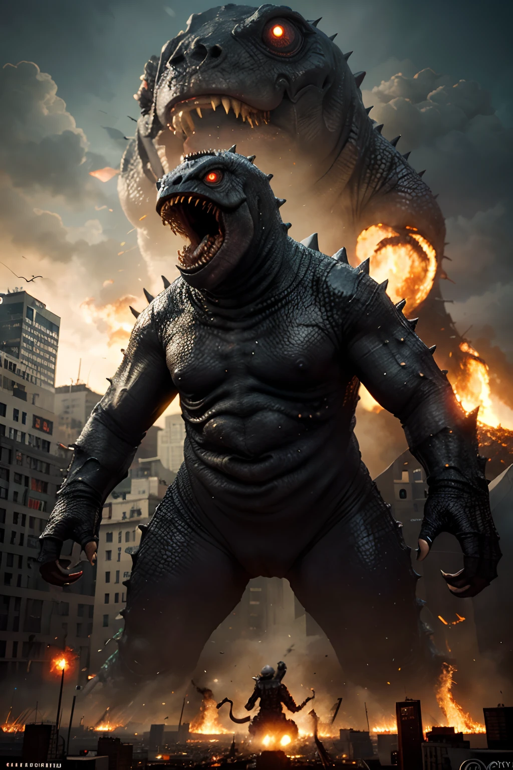 （godzilla：1.5），（gothic art），（Fear：1.4），（correct human anatomy：1.37）