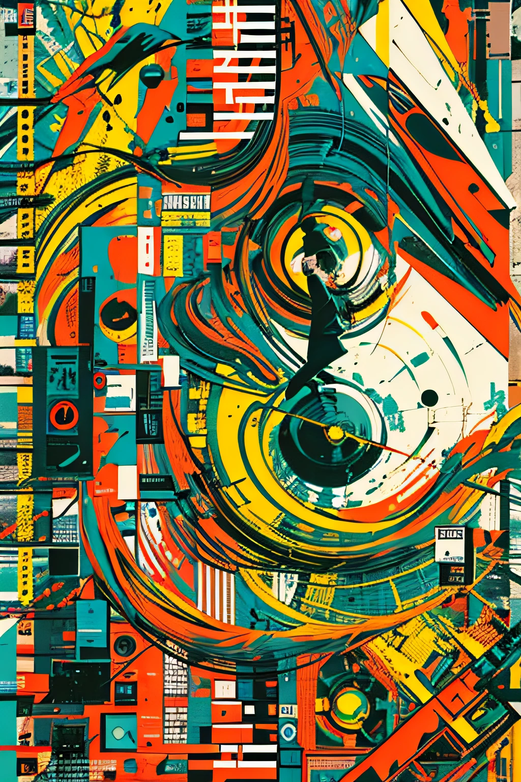 (((dramatic))), (((gritty))), (((intense)))), ocean, wet hunt,  bomb, The movie poster features \(Masterpiece, Best Quality), 8k Wallpaper, highly detailed, poster, vintage, 1960s, Bauhaus, cinematic movie poster, shapes, lines, abstract, propaganda, mid century modern, movie poster, The color palette is dominated by dark colors, dotted with bright colors, giving the poster a dynamic and visual impact, (magazine:1.3), (cover-style:1.3), fashionable, vibrant, outfit, posing, front, colorful, dynamic, background, element, confident, expressive, holding, statement, attachment, majestic, coiled, around, touch, scene, cover, eye-catching, fashion, catchy, bigger, eye-catching, modern, trendy, focused, stylish, no text