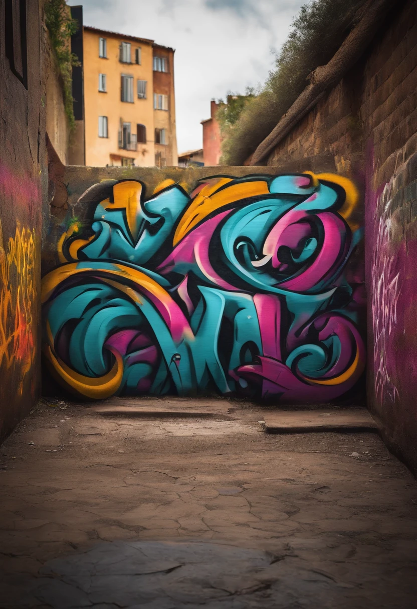 A logo with third writing in graffiti style