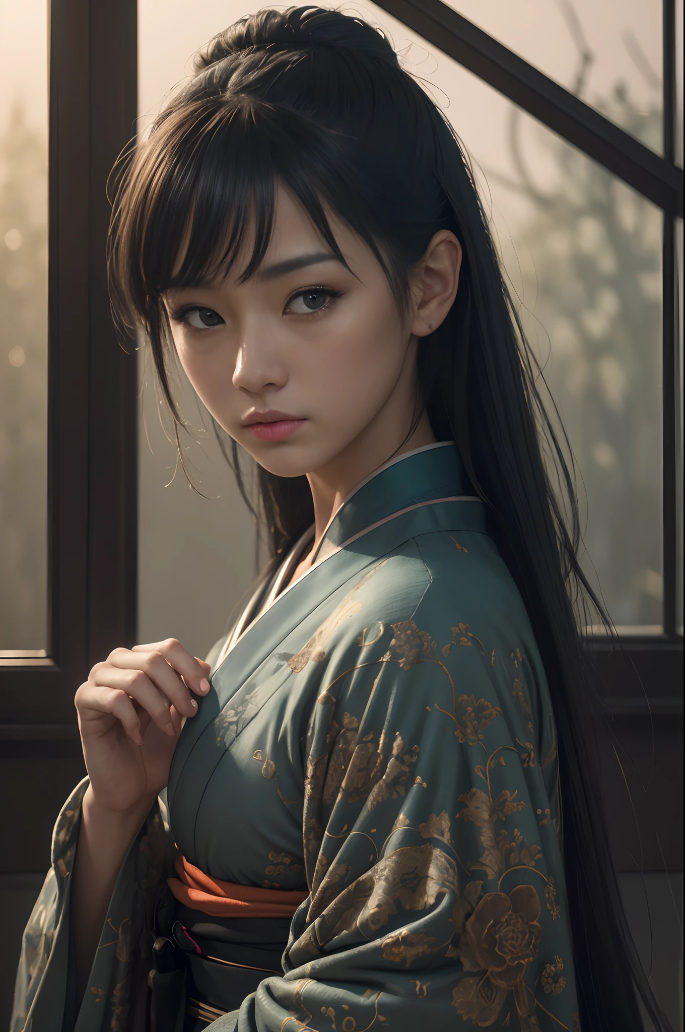 (dark shot:1.4), 80mm, (dark shot:1.4), 80mm, epic realistic, painting of a geisha with european features entering a japanese pine forest, by range murata, a big red sun in the background, stunning, matted, paul gauguin, van gogh, art by greg rutkowski and artgerm, soft cinematic light, adobe lightroom, photolab, hdr, intricate, highly detailed, (depth of field:1.4), (dark shot:1.22), neutral colors, (hdr:1.4), (muted colors:1.4), (intricate), (artstation:1.2), hyperdetailed, dramatic, intricate details, (technicolor:0.9), (rutkowski:0.8), cinematic, detailed, soft light, sharp, exposure blend, medium shot, bokeh, (hdr:1.4), high contrast, (cinematic, teal and orange:0.85), (muted colors, dim colors, soothing tones:1.3), low saturation, (hyperdetailed:1.2), (noir:0.4), soft light, sharp, exposure blend, medium shot, bokeh, (hdr:1.4), high contrast, (cinematic, teal and orange:0.85), (muted colors, dim colors, soothing tones:1.3), low saturation, (hyperdetailed:1.2), (noir:0.4), (intricate details:1.12), hdr, (intricate details, hyperdetailed:1.15)