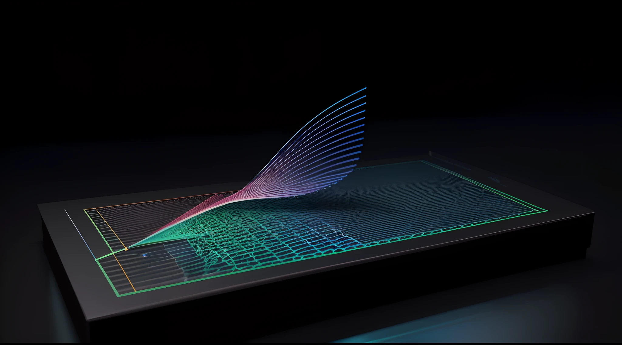 Engaging 3D visualization featuring stunning graphs、glinting