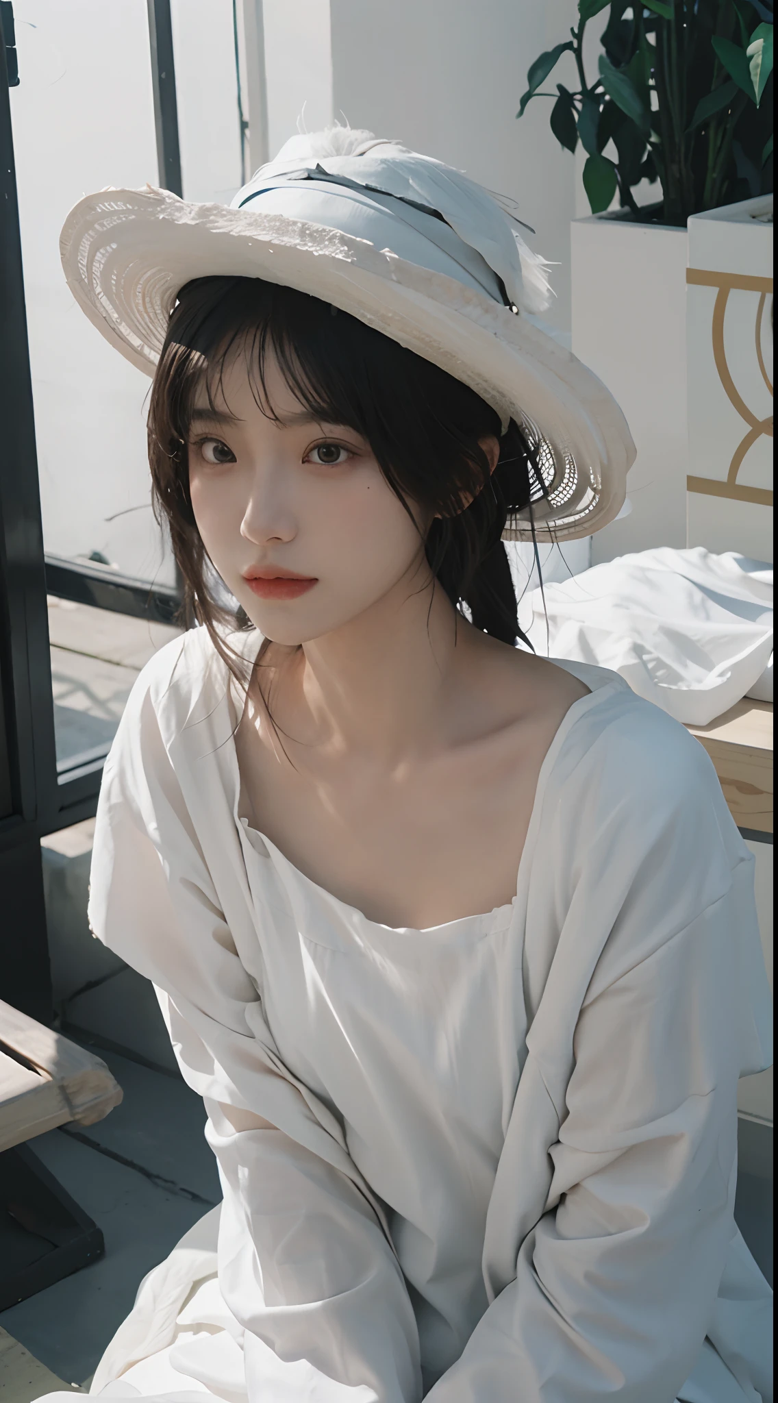 best qualtiy,tmasterpiece,超高分辨率,(realisticlying:1.4),Close-up of white dress, gorgeous chinese models, Gorgeous young Korean woman, beautiful Korean women, yanjun cheng, xintong chen, ruan jia beautiful!, Beautiful young Korean woman,
