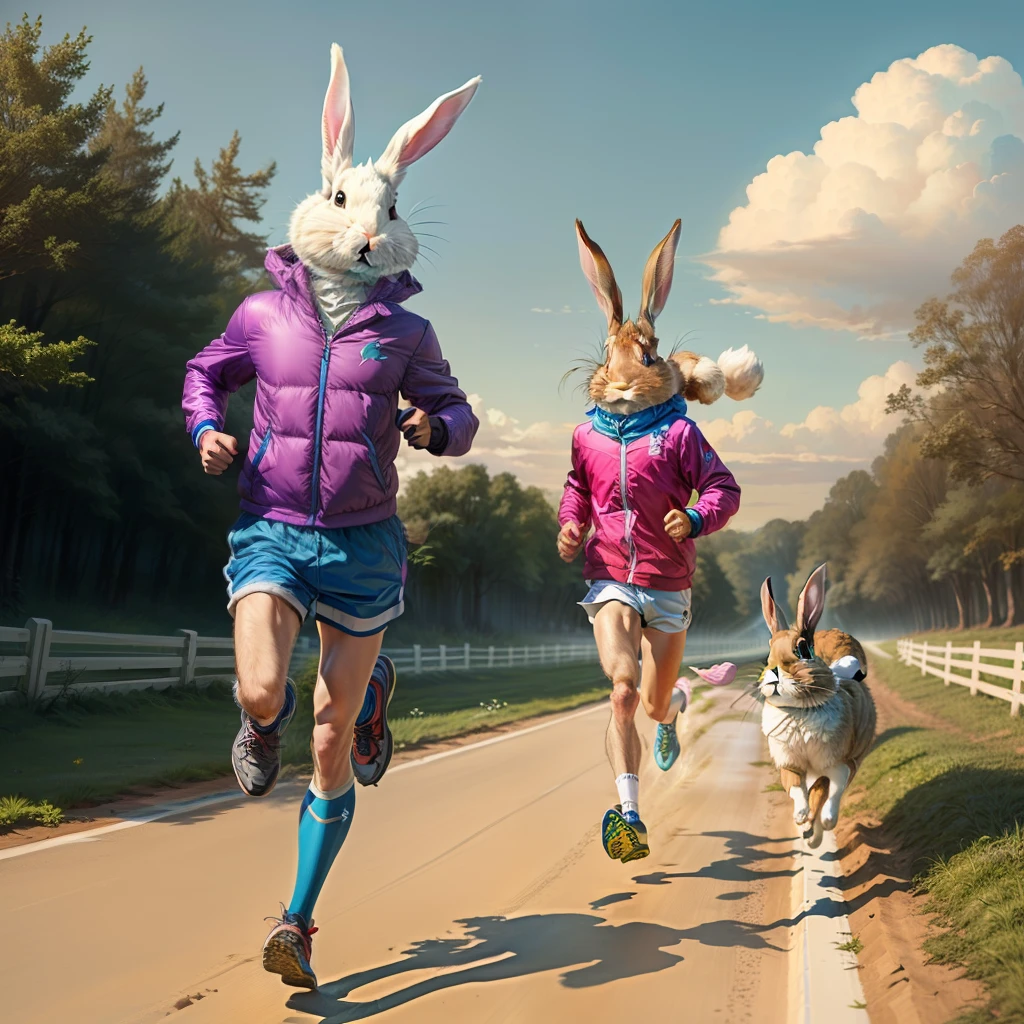 Running rabbits and bunny treasures