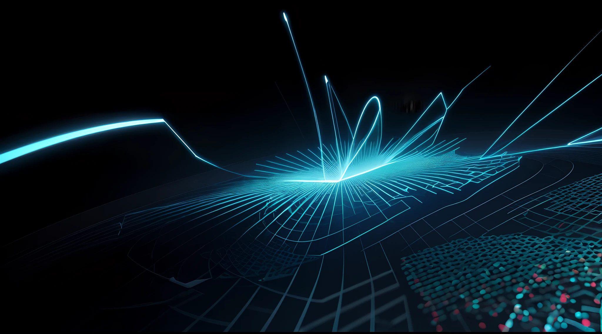 Engaging 3D visualization featuring stunning graphs、glinting