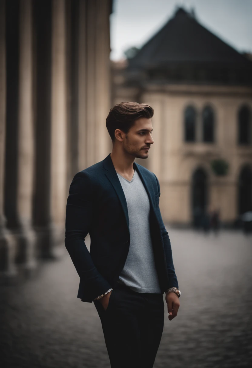 Portrait of a handsome young man