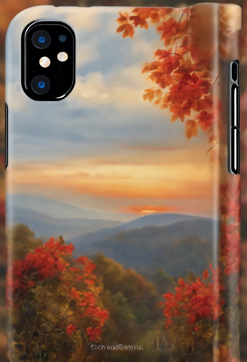 Infused with artistic inspiration and exquisite detail,What makes this Apple 14 phone case unique。Oil painting theme elements are printed on it,Paintings of burning heights,The pattern is drawn delicately and delicately,It is as if a real oil painting is displayed on a mobile phone case