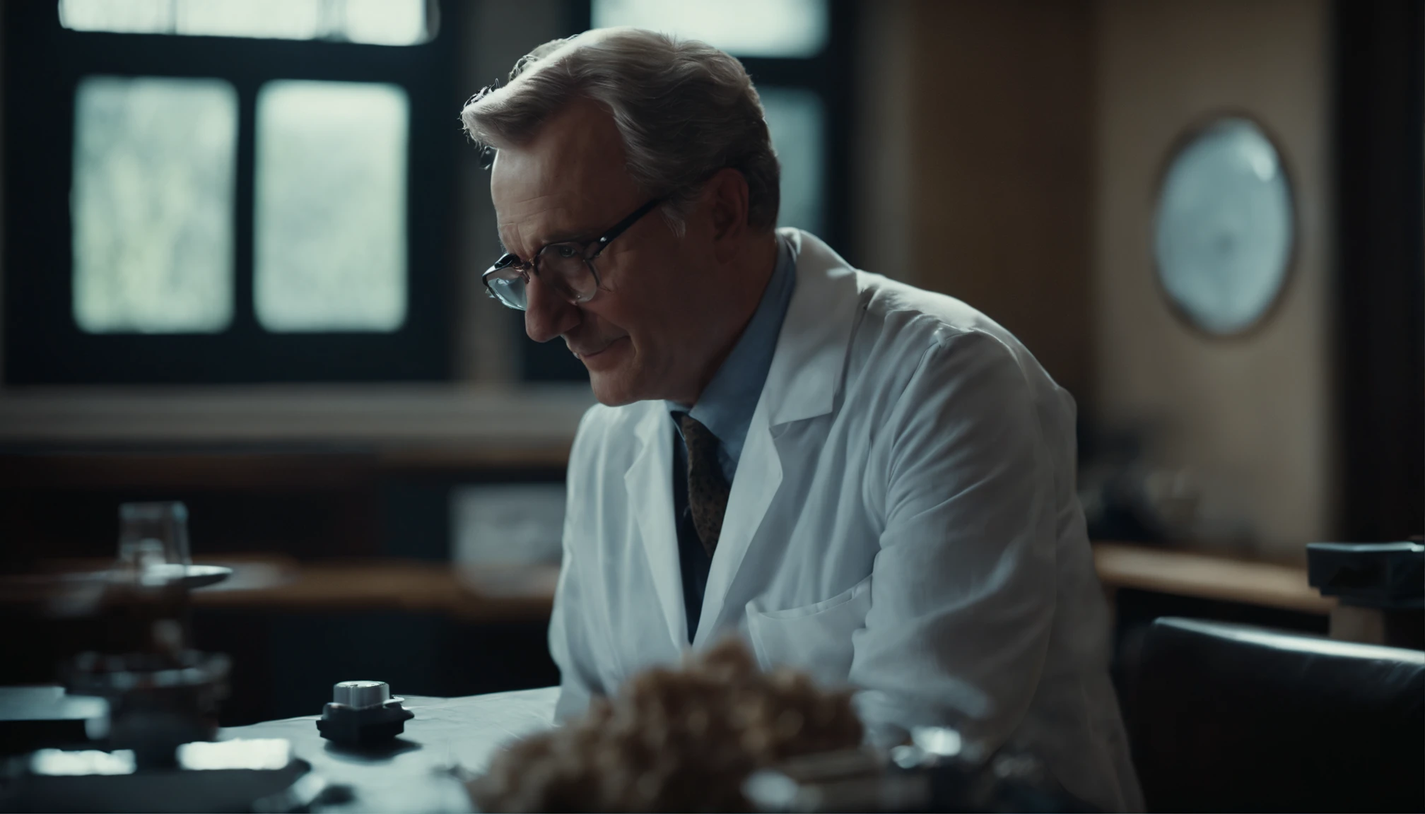 Portrait of Dad,scientist,lifelike,Cinematic style