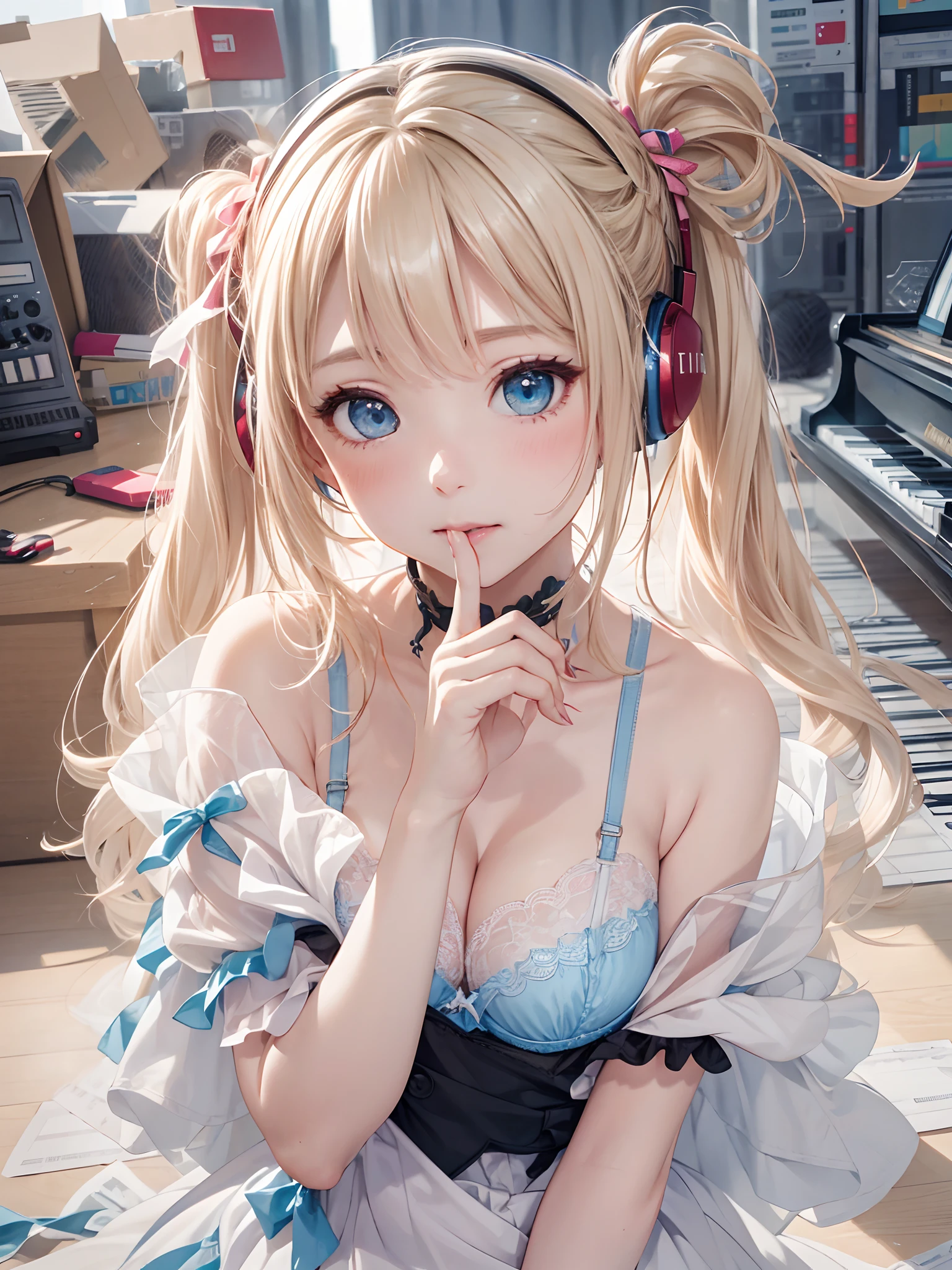 Put your finger to your mouth、Gestures to be quiet