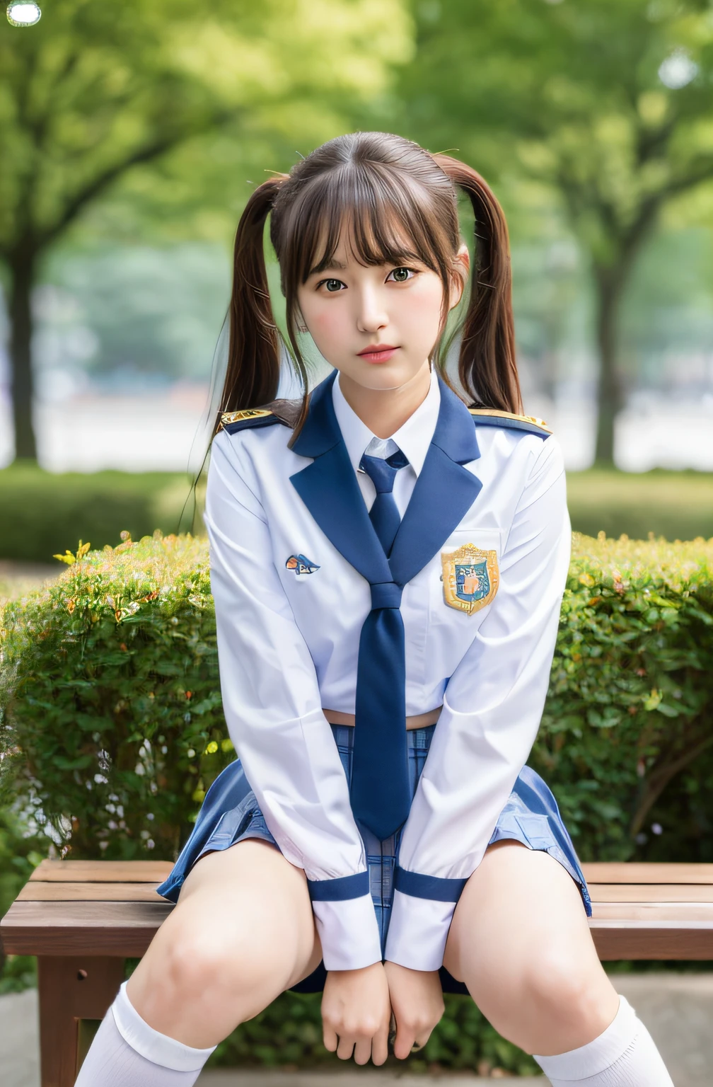 twintails hair style,Close up portrait of woman walking in park in uniform、Japan Person Model、Young Sensual Gravure Idol、Young cute gravure idol、Realistic Young Gravure Idol、Realistic sensual gravure idol、Young gravure idols、sophisticated gravure idol、奈良美智、Young skinny gravure idol、beautifull asian girl ever、ulzzang -6500-v1.1, (Raw foto:1.2), (Photorealsitic:1.4), a beautiful detailed girl, extremely detailed eye and face, beatiful detailed eyes, Ridiculous, unbelievable Ridiculous, huge filesize, ultra-detailliert, hight resolution, ighly detailed, top-quality, ​masterpiece, Kemomimi, ((Japanese girls' high school uniform)), illustratio, ighly detailed, nffsw, unification, 8k wallpaper, magnifica, finely detail, ​masterpiece, top-quality, Highly detailed ticker uniform 8K wallpaper, Light on the Face、电影灯光、16yo girl、((witheout panties))、((dynamicposes)))、(camel's toe)、(half)、(panthyhose)、(Sitting on legs bending the knees))ulzzang -6500-v1.1, (Raw foto:1.2), (Photorealsitic:1.4), a beautiful detailed girl, extremely detailed eye and face, beatiful detailed eyes, Ridiculous, unbelievable Ridiculous, huge filesize, ultra-detailliert, hight resolution, ighly detailed, top-quality, ​masterpiece, Kemomimi, ((Japanese girls' high school uniform)), illustratio, ighly detailed, nffsw, unification, 8k wallpaper, magnifica, finely detail, ​masterpiece, top-quality, Highly detailed ticker uniform 8K wallpaper, Light on the Face、电影灯光、16yo girl、((witheout panties))、((dynamicposes)))、(camel's toe)、(half)、(panthyhose)、(Sitting on legs bending the knees))ulzzang -6500-v1.1, (Raw foto:1.2), (Photorealsitic:1.4), a beautiful detailed girl, extremely detailed eye and face, beatiful detailed eyes, Ridiculous, unbelievable Ridiculous, huge filesize, ultra-detailliert, hight resolution, ighly detailed, top-quality, ​masterpiece, Chemomimi, ((JK school uniform)), illustratio, ighly detailed, nffsw, unification, 8k wallpaper, astonishing, finely detail, ​masterpiece, top-quality, Highly detailed ticker uniform 8K wallpaper, Light on the Face, Cinematographic lighting、1girl in、sixteen years old、((no brassiere))、(witheout panties))、((dynamicposes))、(camel's toe)、(half)、(panthyhose)