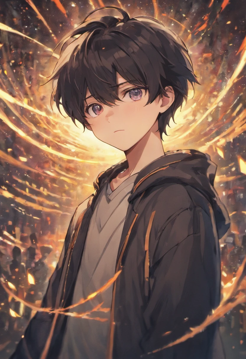 Semi-Long, Beautiful Boys, Hazel Eyes, Black Hair,