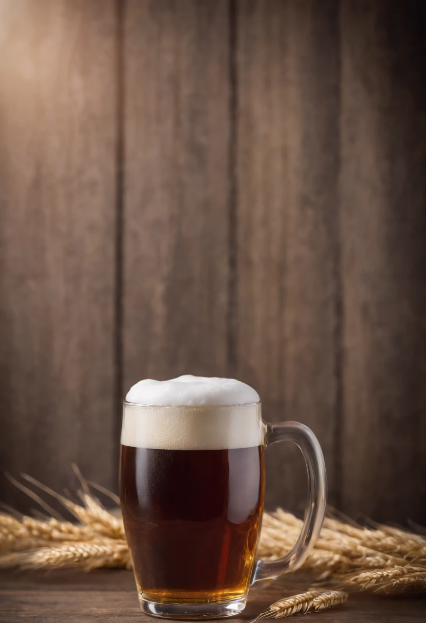 caneca de cerveja lisa, German Style, muita espuma, plano frontal, Foto realista, Ultra sharp focus, Filmagem realista, fundo moderno, ambiente quente iluminado