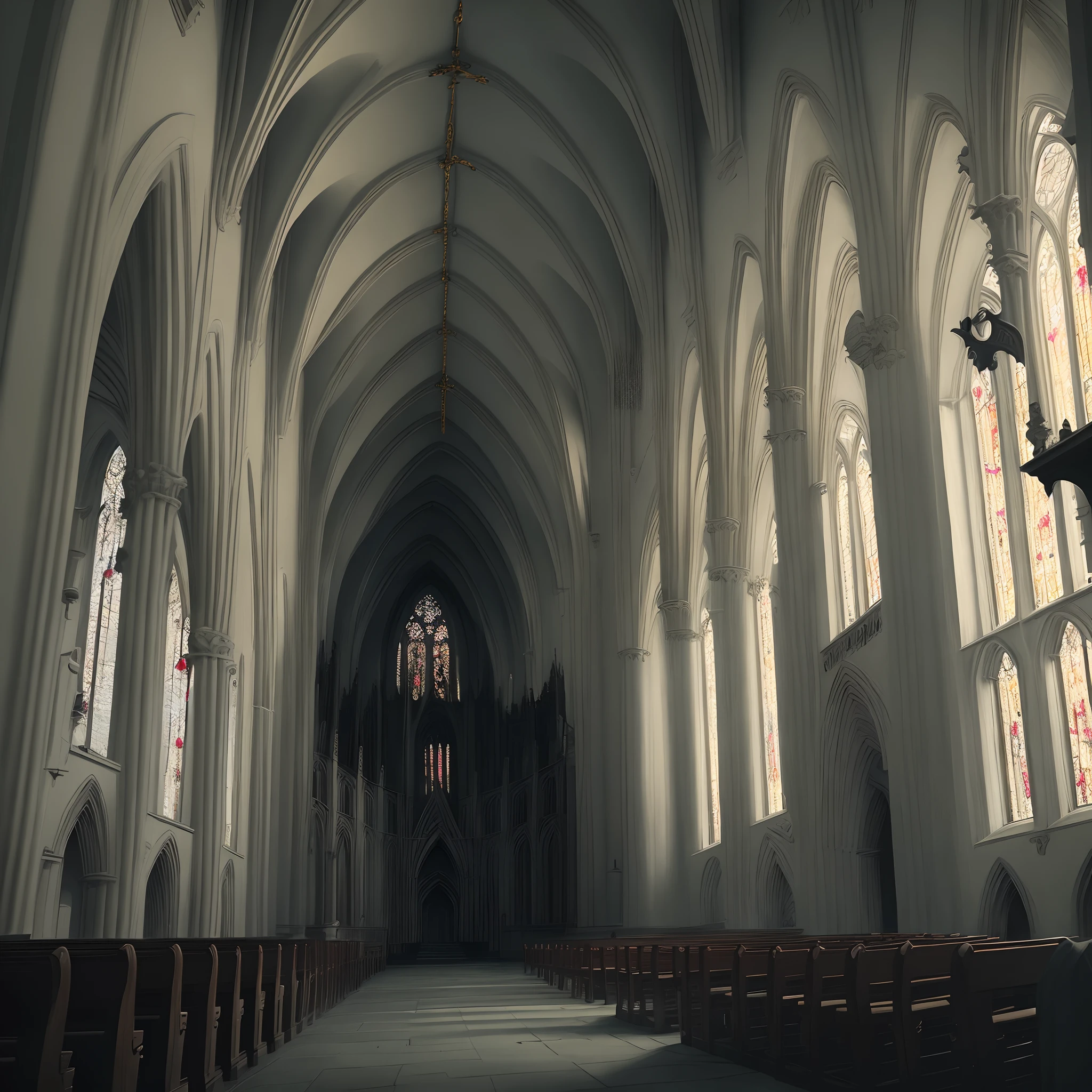 dark scary cathedral vibe
