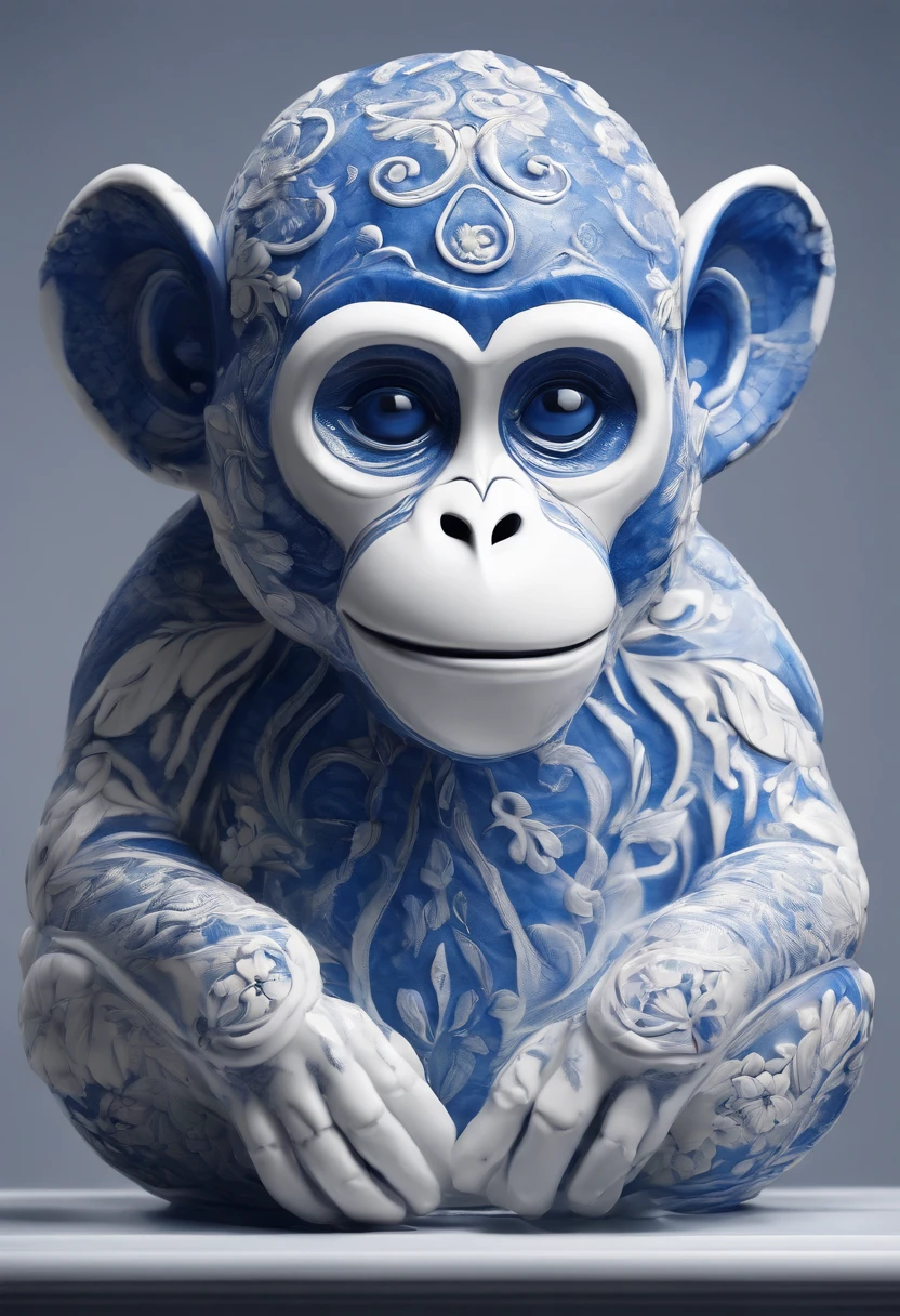 bwporcelaincd_xl,An elephant <lora:bwporcelaincd_xl-000007:1>