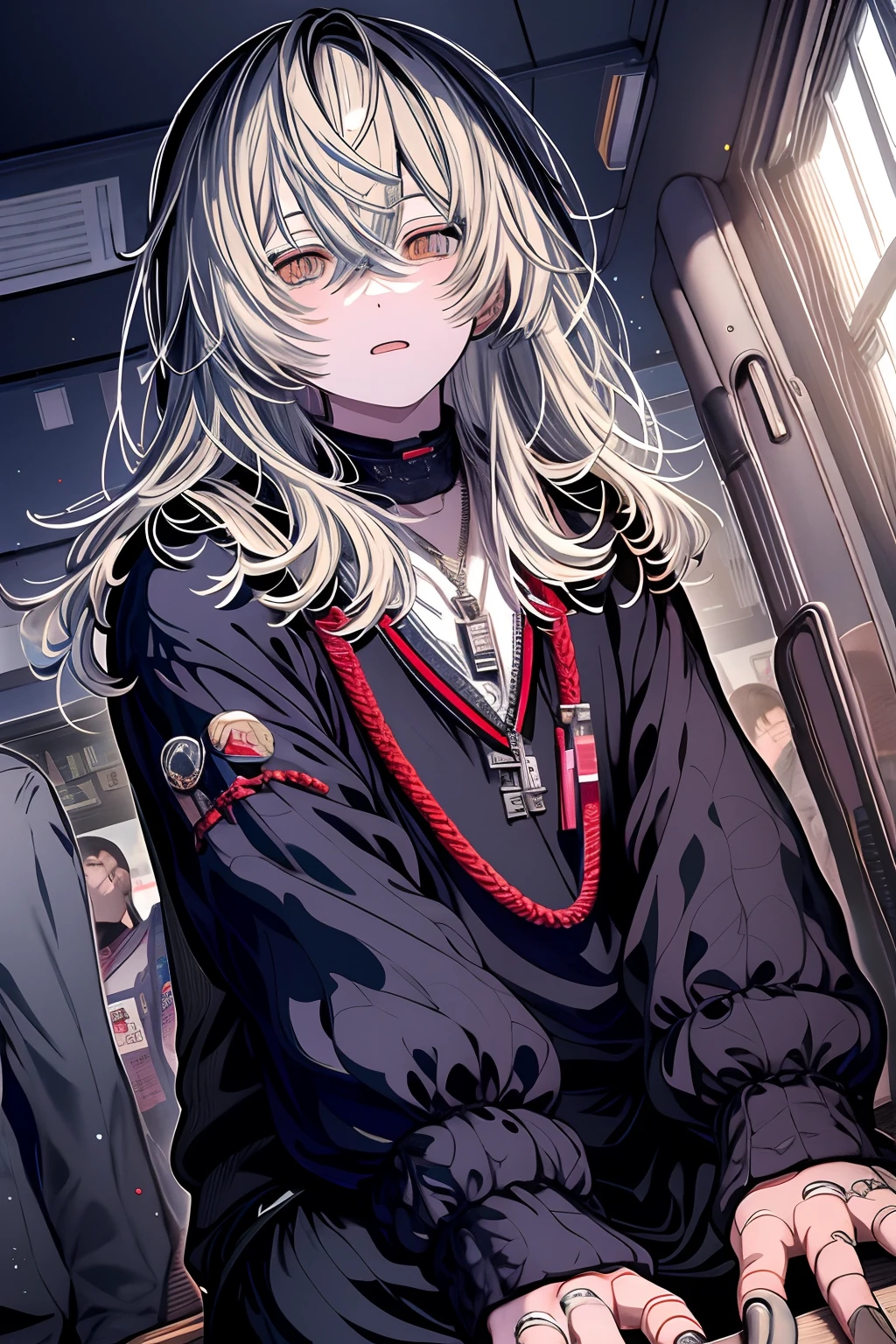 anime boy sitting on a bus , kawacy, best anime 4k konachan wallpaper, sitting at his desk, detailed key anime art, 4 k manga wallpaper, anime boy, key visual, handsome anime pose, official art, detailed digital anime art, key anime art, fine details. girls frontline, young anime man