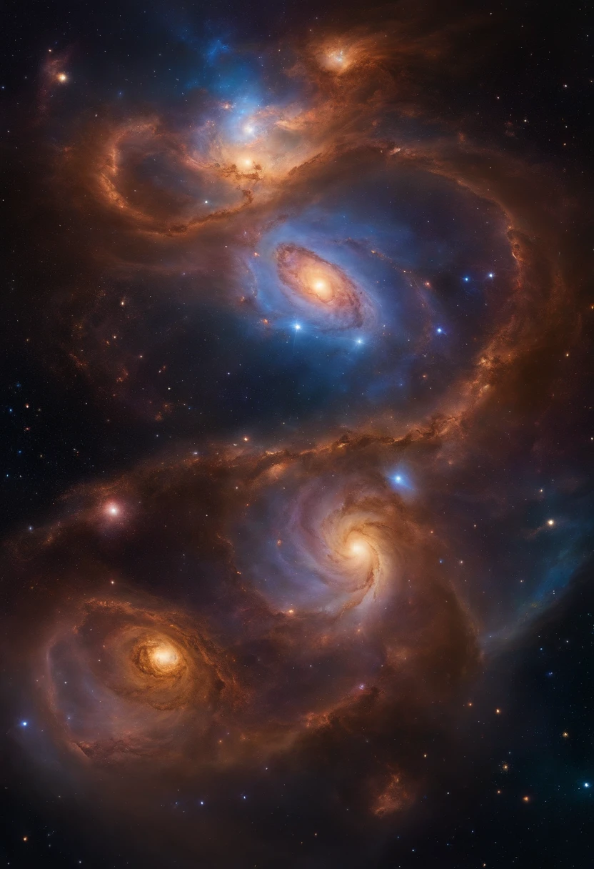"Cosmic Essence Incarnate: Creating an image that depicts the universe as a human being. Imagine a person whose essence is intertwined with the universe, Radiates cosmic energy and wonder. Highlight elements like swirling galaxies, Stars, And the nebula in its shape. Use celestial color palettes that blend deep space hues with ethereal glow. The image should evoke a sense of transcendence and infinite possibilities, Get a glimpse of the mysteries of the universe embodied in human form. 8K UHD, Complex cosmic details, Celestial color palette, And the atmosphere of the wonders of the universe."