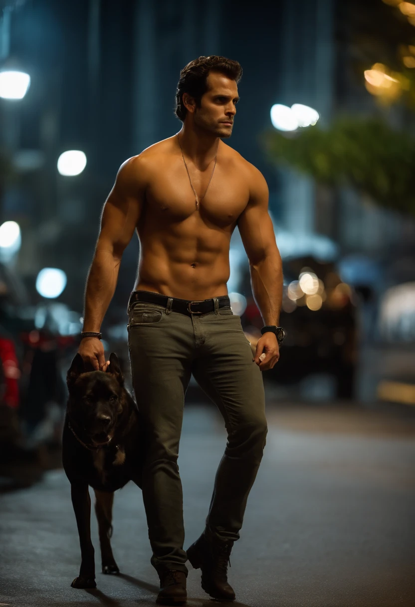 one dog, cinco dedos, short hair, musculoso, barba,not shirt, Sem camisa, peito musculoso peludo, corrente de ouro, colar, open jeans, lamppost,(master part, best quality, Altas, ultra detalhado ),tokyolagii \(cidade\), Noite, (dirigir uma motocicleta na rua ) , Olhando para o Viewer, Front view, dynamic pose, rasgando a camisa, Henry Cavill lookalike
INFORMATION