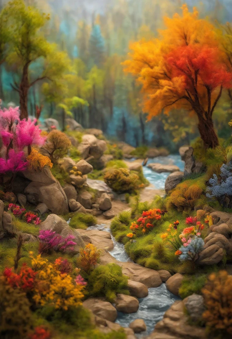 (Tilt-Shift:1.4),(High quality, Best Quality, hight resolution, in 8K), Woolfelt, by disney(Tilt-Shift:1.4)Animal Style, clean back ground, Needle Felt, Felt Artwork, Super Cute, 3d rendered, (Tilt-Shift:1.4),Botanicals
