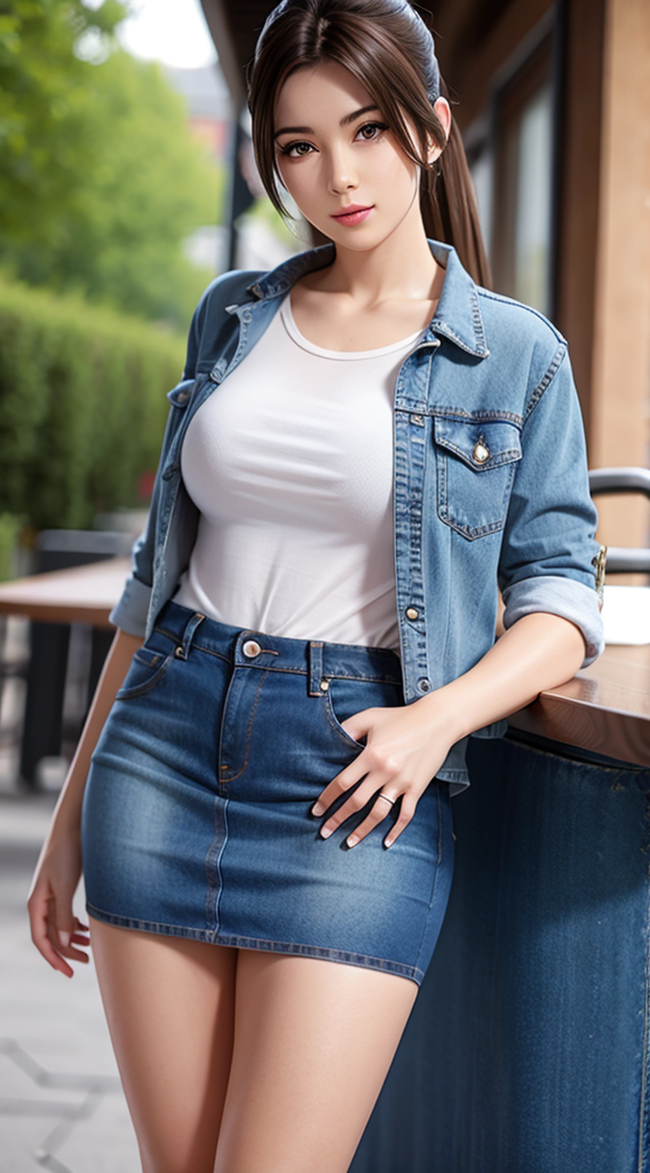 jeans miniskirt