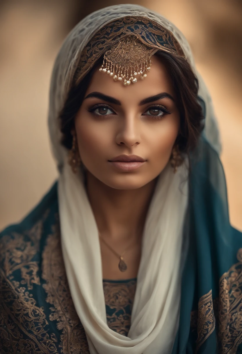 Subject: "Hidden Complexities Beneath the Veil" Style: Photorealism, 8k, half body, DOF Description: Visualize a stunning woman in a hijab, but beneath the surface, reveal intricate trypophobia patterns that are only noticeable upon closer inspection. Achieve a balance between beauty and unsettling complexity.