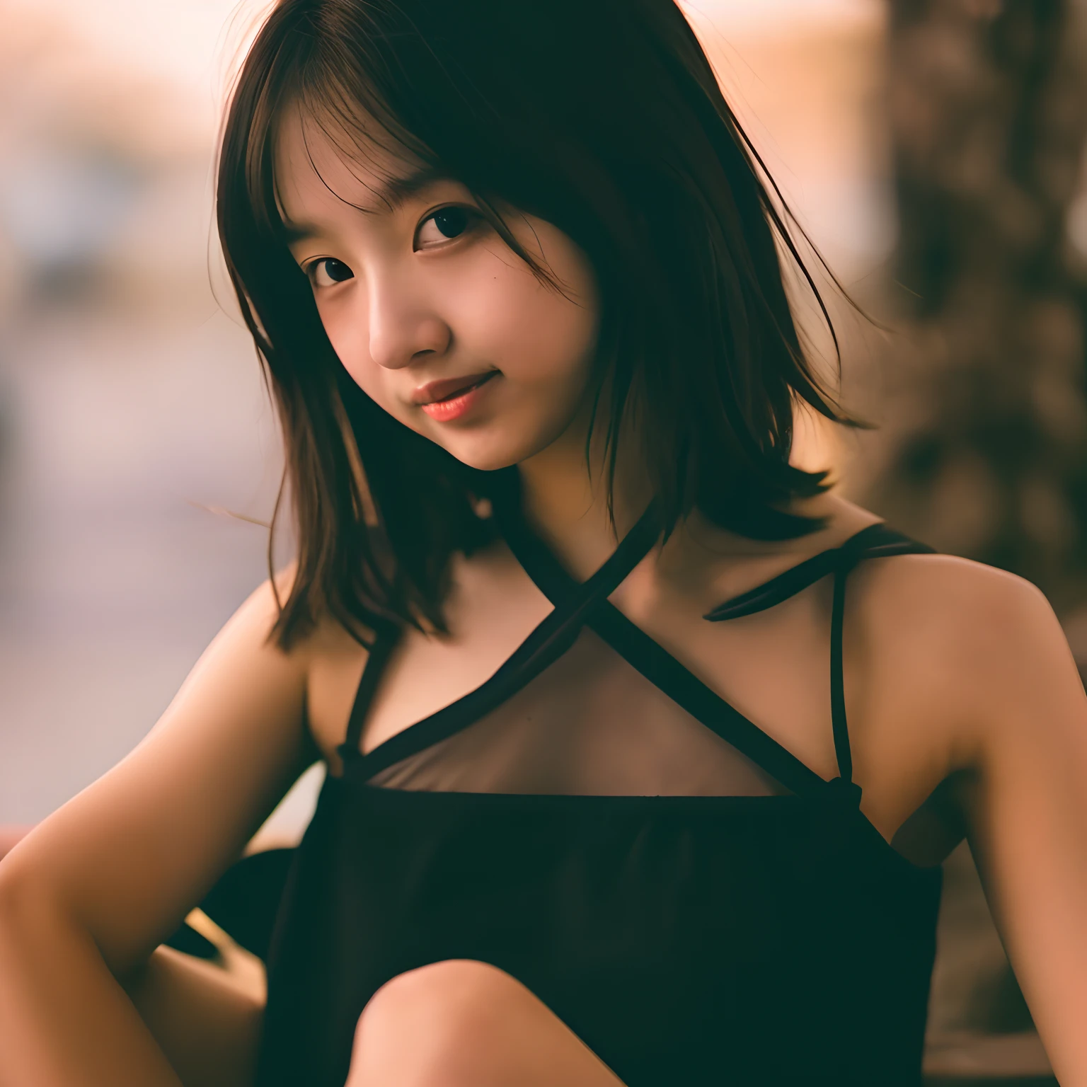 girl with barechested