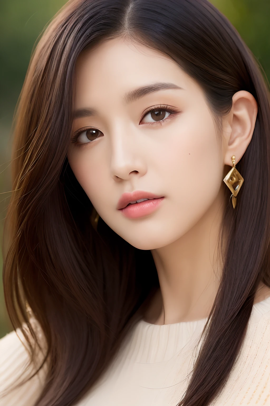 (Top Quality, 4k, Masterpiece: 1.3), Beauty, 1 Girl, (Breasts, Perfect Body: 1.2), Dark Brown Hair, (Wet Rain, Wet Body: 1.2), Ultra Detailed Face, Detailed Lips, Detailed Eyes, Double Eyelids, Golden Camisole